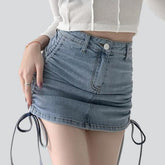Enger Mini-Jeansrock