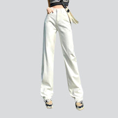 Vaqueros de mujer de color pierna recta