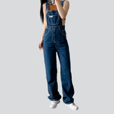 Gerade geschnittener Jeans-Jumpsuit für Damen