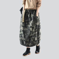 Street style painted women skirt