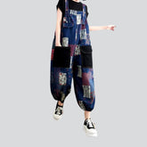 Jeans-Jumpsuit mit Hosenträgern für Damen