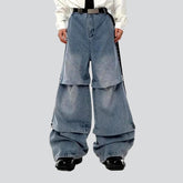 Trendy mehrlagige Baggy-Jeans