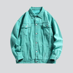 Trendy oversized men denim coat