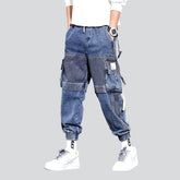Zweifarbige Herren Jeanshose