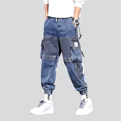 Pantalones vaqueros bicolor para hombre