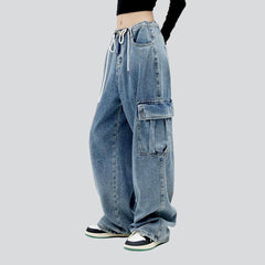 Vaqueros holgados de carga urbana para mujer