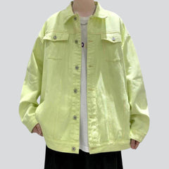 Urban color men denim jacket