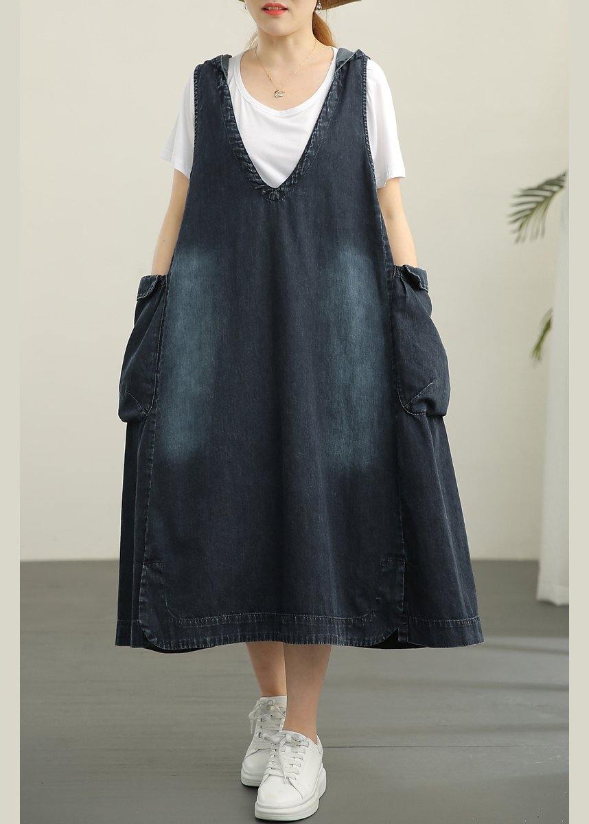 V-neck Denim Dress Double Pocket Loose LARGE T-Shirt 2021 Two Piece Se Rae Jeans V-neck Denim Dress Double Pocket Loose LARGE T-Shirt 2021 Two Piece Se Rae Jeans