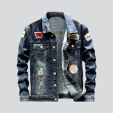 Vintage Jeansjacke mit Patches