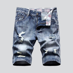 Vintage Distressed Herren Jeansshorts