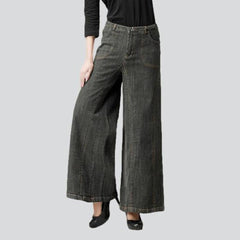 Pantalones vaqueros culotte de moda vintage para mujer