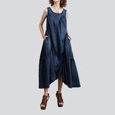 Vintage-Mode Damen Jeanskleid