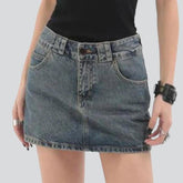 Vintage Mini-Jeansrock