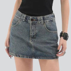 Vintage Mini-Jeansrock