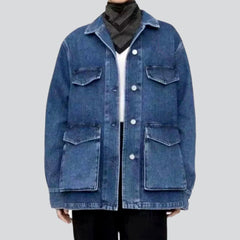 Vintage regular jean coat for women