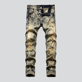 Vintage-Jeans mit Sternenmuster für Herren