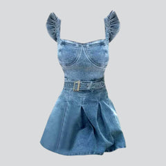 Vintage Street Damen Jeanskleid