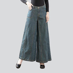 Vintage women culottes jeans