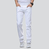 Weiße normale Herrenjeans