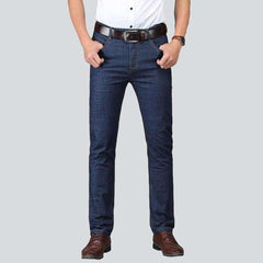 Dunkelblaue Slim Fit-Jeans