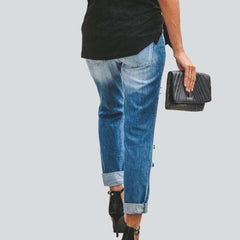 Vaqueros de mujer rotos de color azul claro