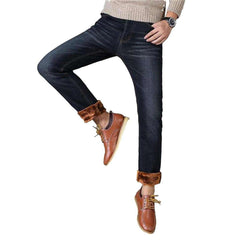 Vaqueros cálidos de lavado claro