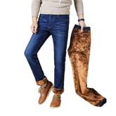 Warme Jeans in heller Waschung