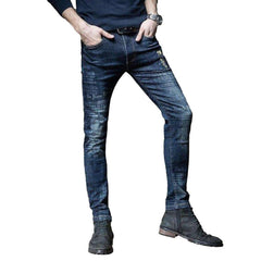 Herren Blue Jeans mit Aufschriften