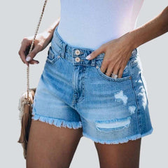 Modische zerrissene Shorts für Damen