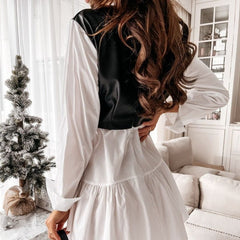 Minivestido de cuero Vianne