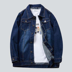 Dunkelblaue normale Herrenjacke