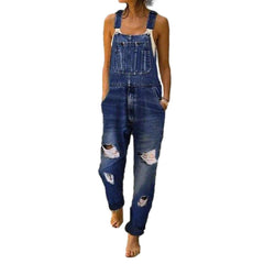 Stylischer zerrissener Damen Jeans Overall
