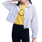 Chaqueta vaquera de mujer de color corto