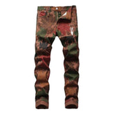 Ahornblätter bemalte Herrenjeans