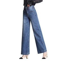 Wide leg women stylish jeans