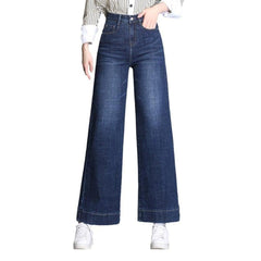 Wide leg women stylish jeans
