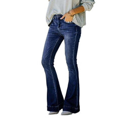 Vaqueros de corte de bota y cintura baja