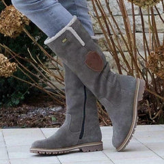 Lässige Vintage-Stiefel mit niedrigem Absatz
