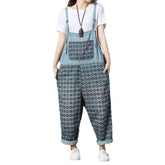 Painted with bubbles denim overall