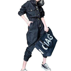 Mono vaquero con capucha para mujer