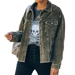 Chaqueta vaquera retro para mujer