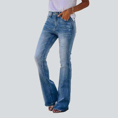 Light wash boot cut jeans
