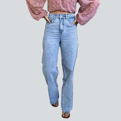Fashionable women wide leg jeans