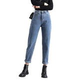 Mom Fit Damen Kurze Jeans