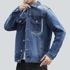 Lässige Herren Blue Jeansjacke
