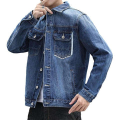 Lässige Herren Blue Jeansjacke