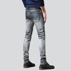 Vaqueros de motociclista rotos para hombre