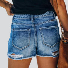 Ripped women jeans shorts