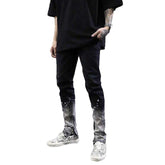 Leicht bemalte Herrenjeans