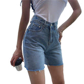 Straight women jeans shorts